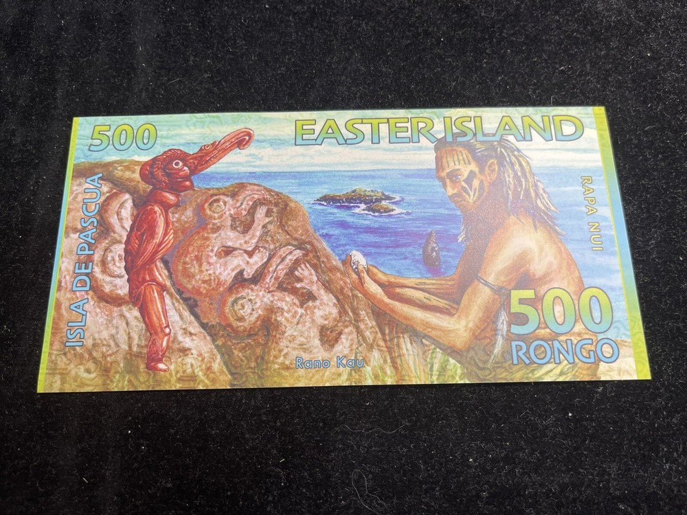 2011 Easter Islands 500 Rongo Banknote High Value