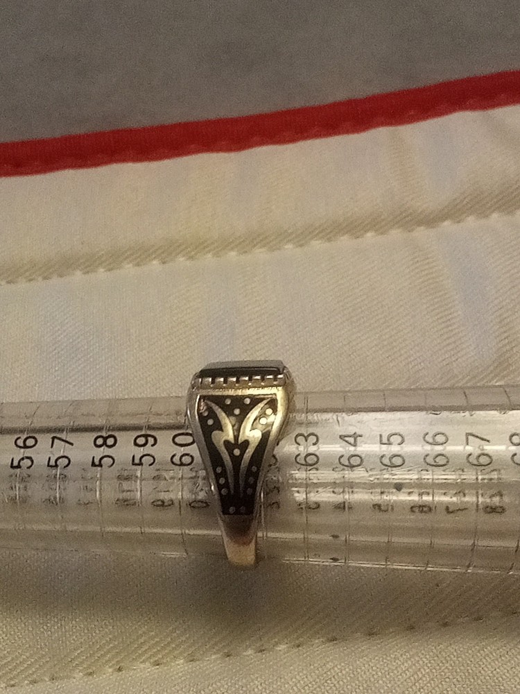 Men's 925 Onyx Silver Ring