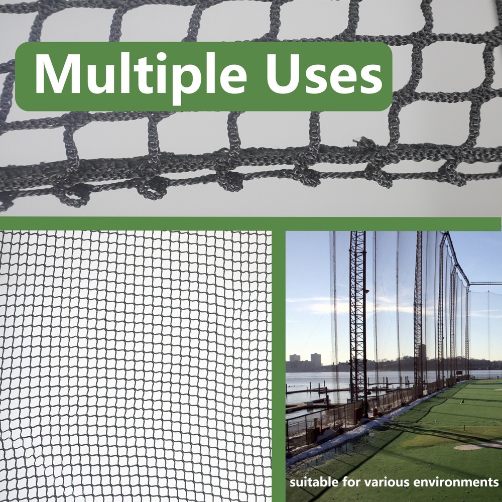 Golf Netting Material – Heavy-Duty Knotless Net, Thickened Edge, UV-Resistant