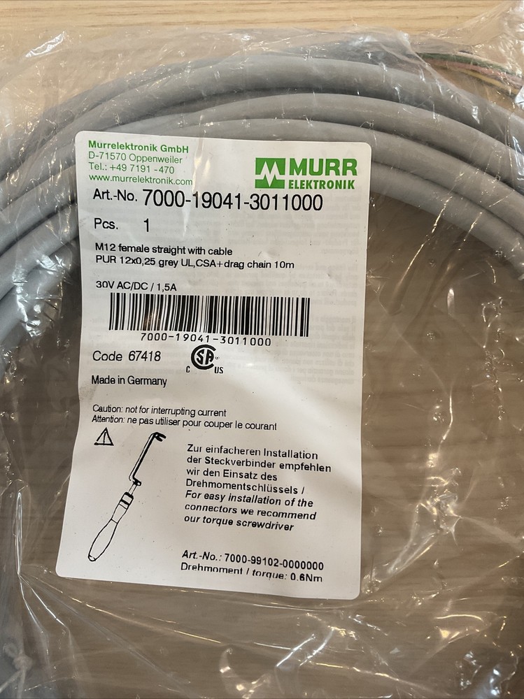 MURR 7000-19041-3011000 Cable