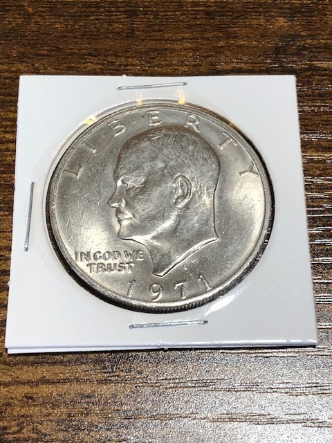1971-D $1 "Freindly Eagle" Peg Leg Eisenhower Dollar