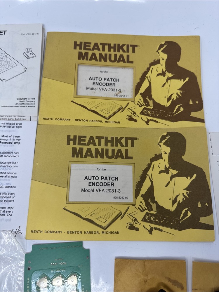Heathkit Model VFA-2031-3 Auto Patch Encoder Set Unassembled Radio Vintage Ham