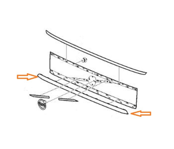"FITS VOLVO FH SILVER PAINTED UPPER FRONT PANEL LOWER TRIM PANEL SECTION