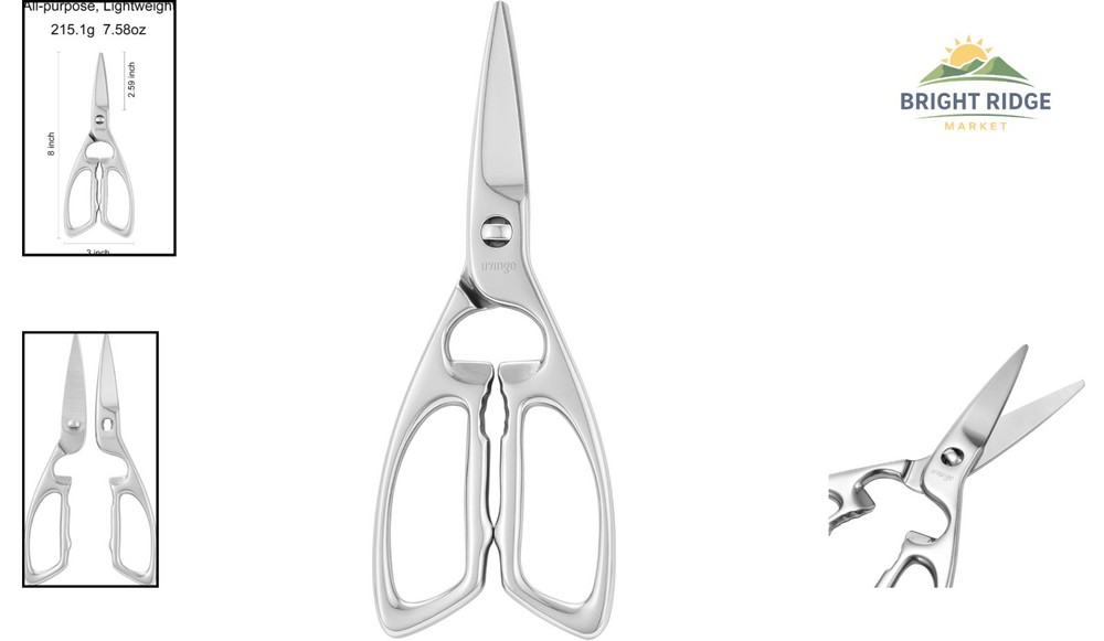 Dishwasher Safe Kitchen Scissors with Rust Resistant Stainless Steel Design