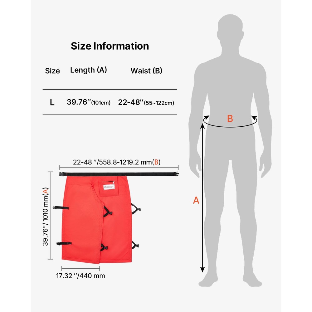 Chainsaw Safety Chaps: Class C, 8-Layer, Polyester/PP Core, Reinforced Stitching