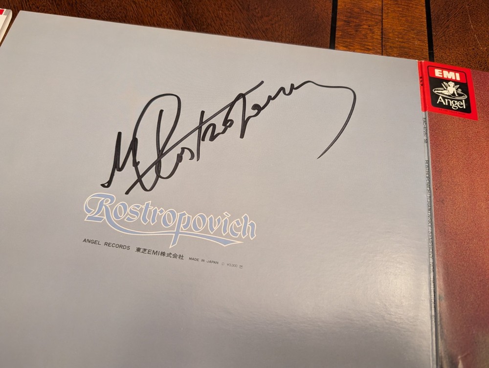 Signed Rostropovich LP