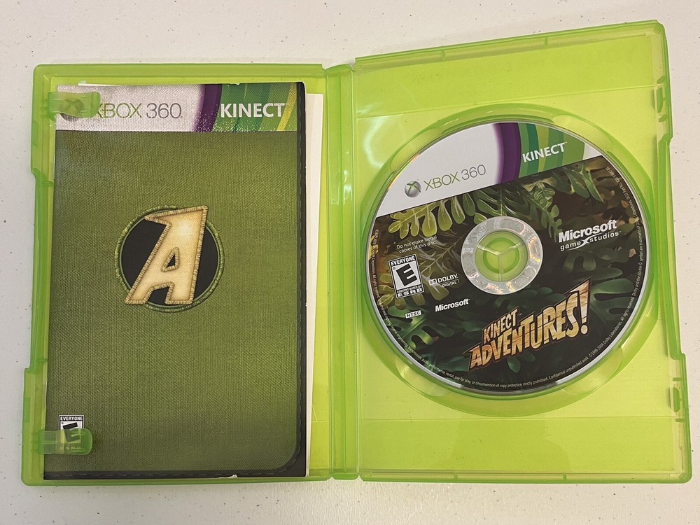 Kinect Adventures (Xbox 360, 2010) With Manual