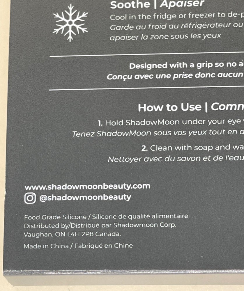 Shadow Moon Silicone Reusable Shadow Shield NIB Pink