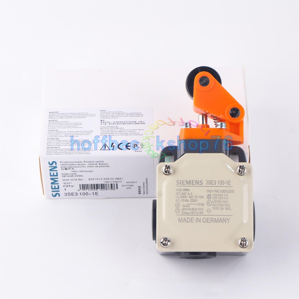 ONE New SIEMENS 3SE3100-1E Limit Switch
