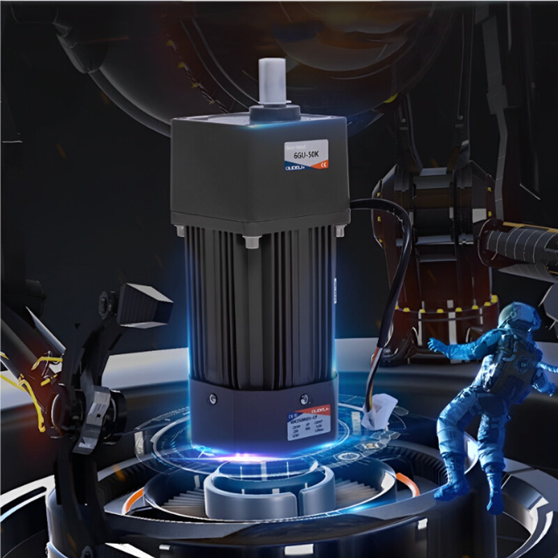 220V 110V 90W AC Motor Optical Axis Deceleration Geared With Speed Controller-