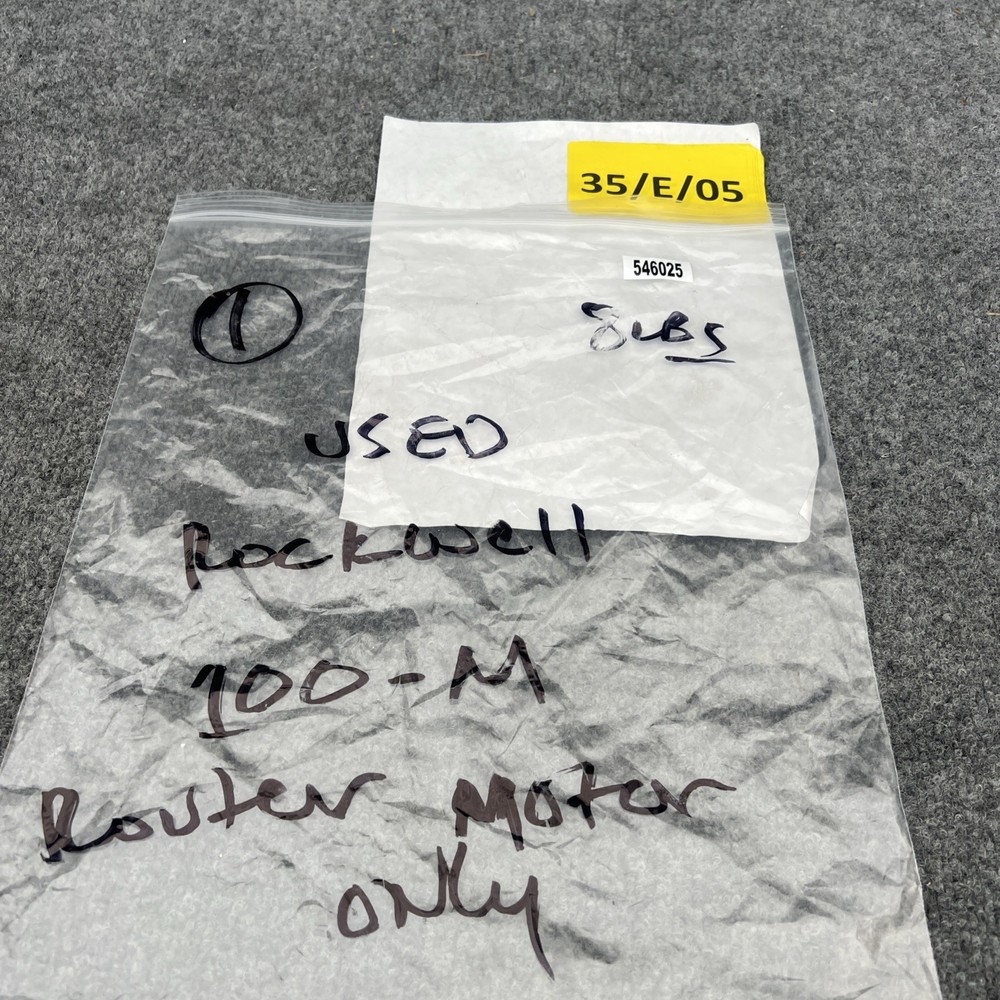 Rockwell Model 100-M Router Motor Only Used