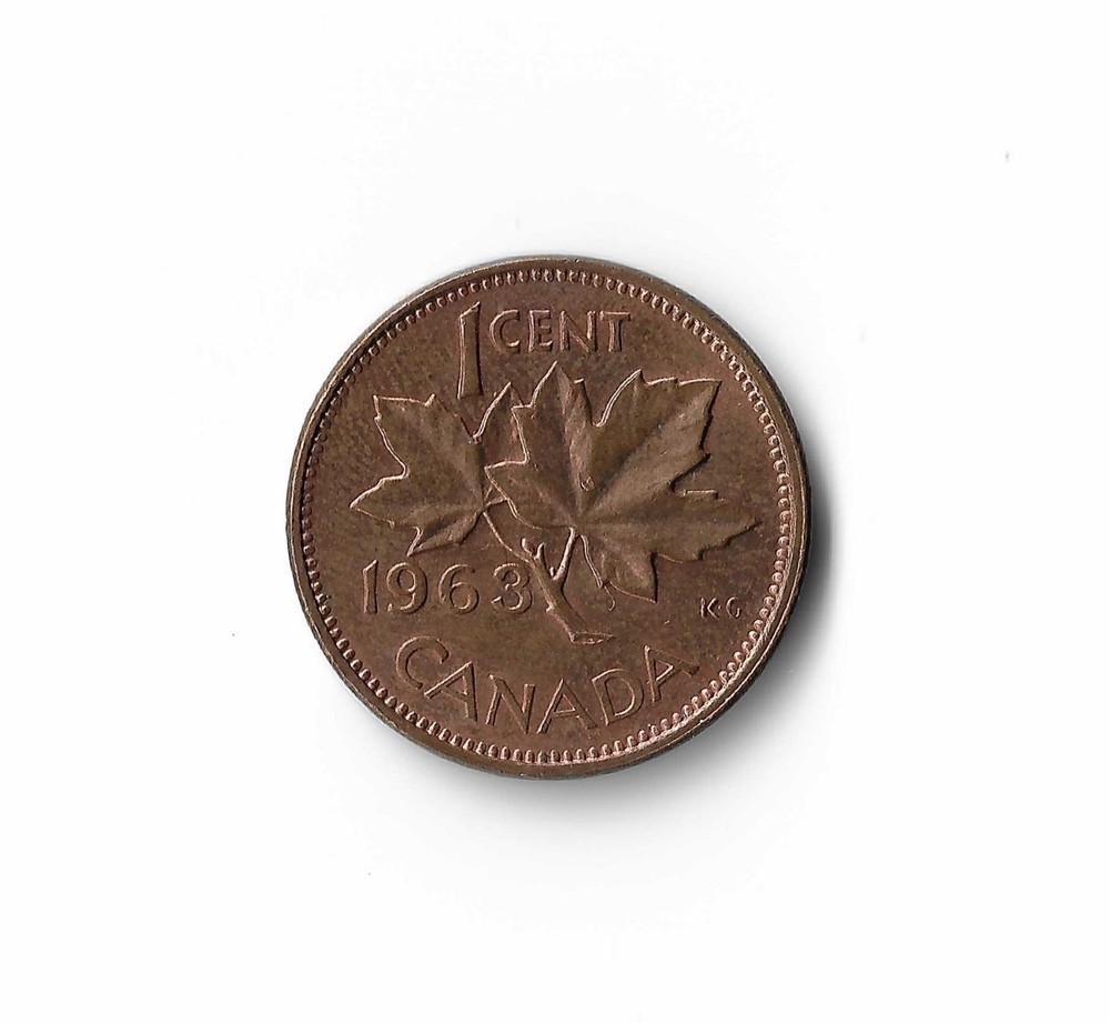 1963 Canada - 1 Cent - 374 - Bronze - 3.2g