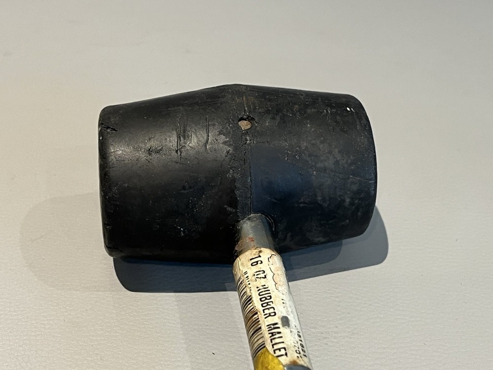 Vintage 16 oz Rubber Mallet Hammer - Mental Handle with Soft Grip