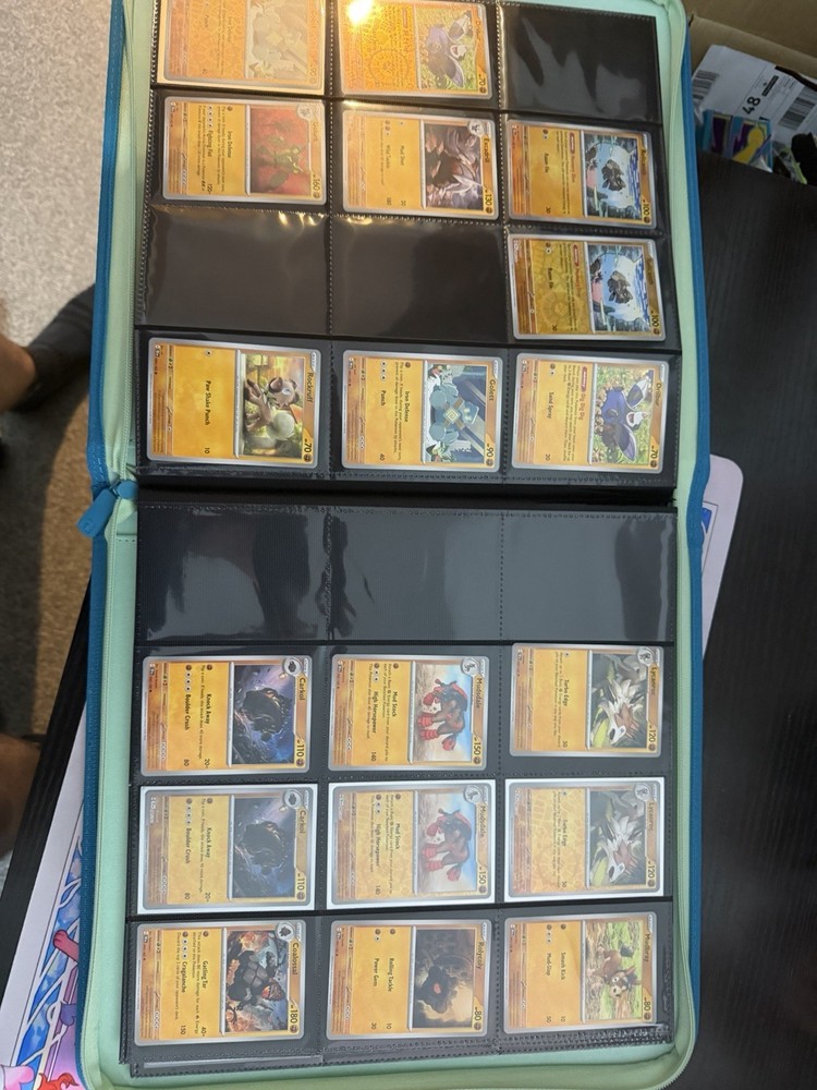 Temporal Forces Part-Complete Base Set Reverse Holos, EXS in VaultX Binder
