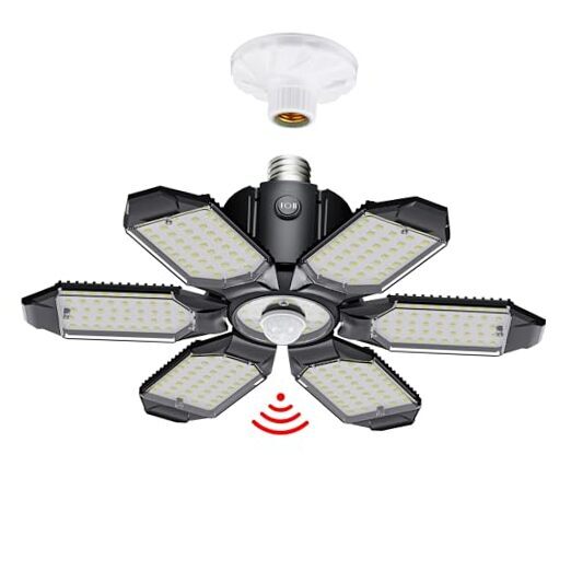 Motion Sensor Garage Light, 20000LM 200W Garage Lights Ceiling Led Motion 1Pack
