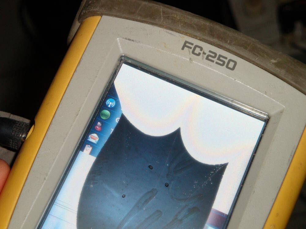 LCD Damage Can Enter System Topcon FC-250 Field Data Collector Controller