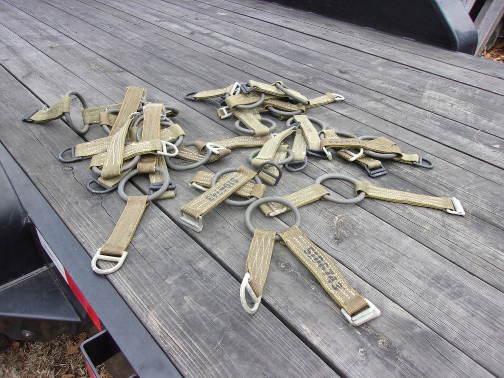 ONE..MILITARY SURPLUS A-21 CARGO BAG PARACHUTE AERIAL SLING D-RING STRAP US ARMY