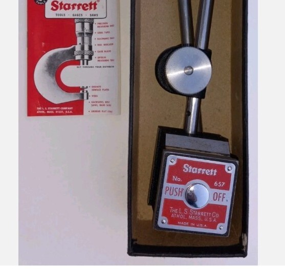Starrett 657AA Magnetic Base Indicator Holder Set