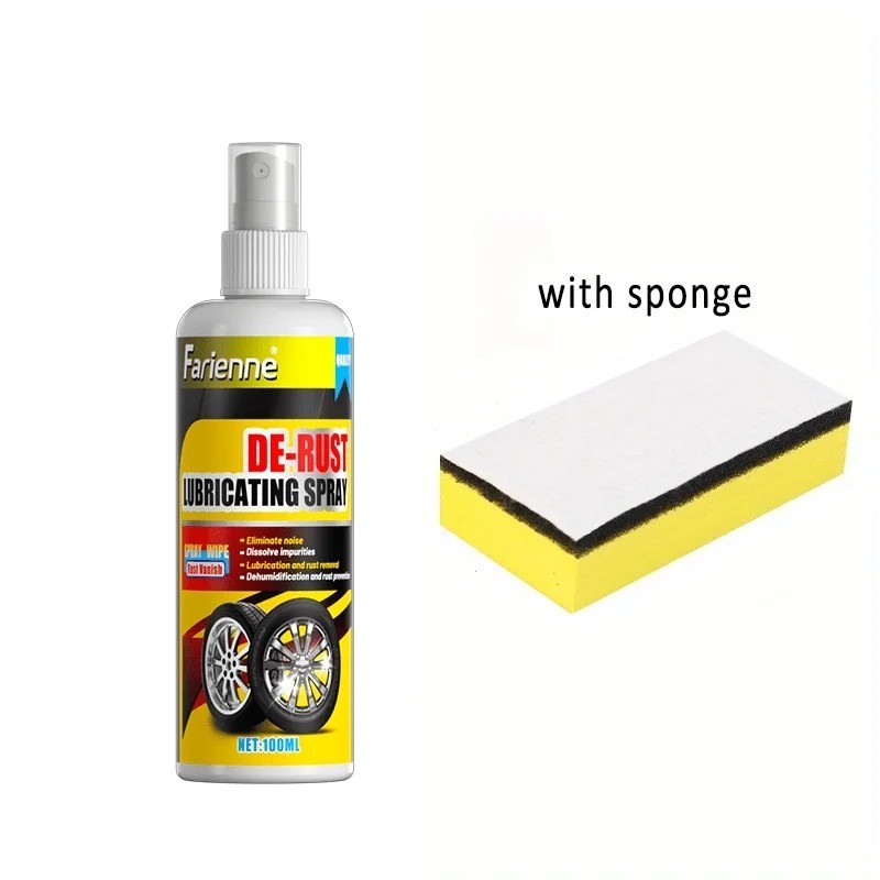 Universal Rust Remover Spray for Car Wheels Metal Surface Decontamination