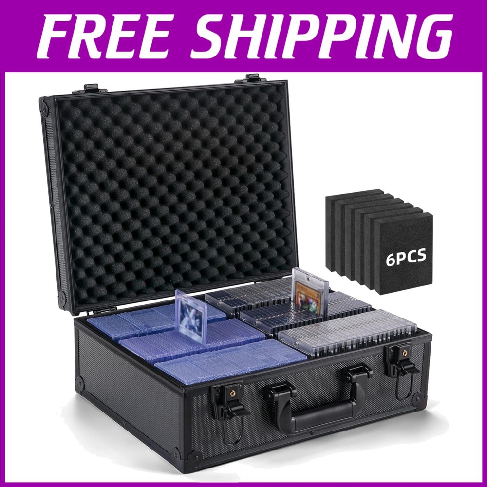 Secure Hard Case for 600+ Toploader Cards & Magnetic Holders