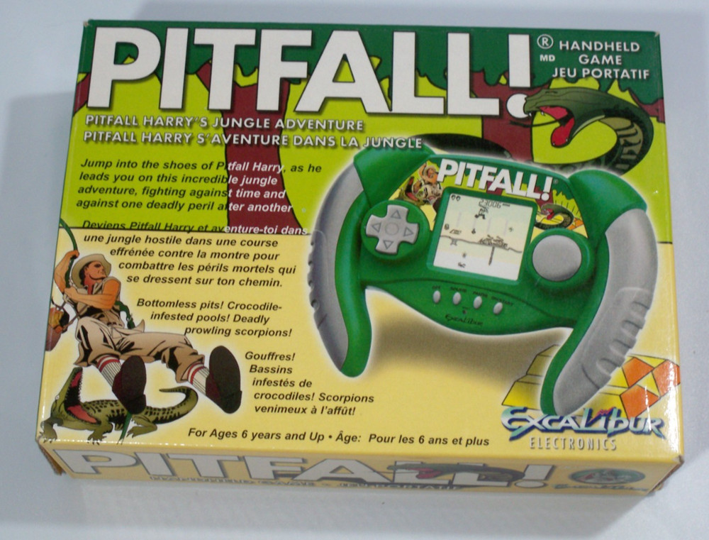 Pitfall Handheld LCD Electronic Video Game by Excalibur Model 482 TESTED WORKS