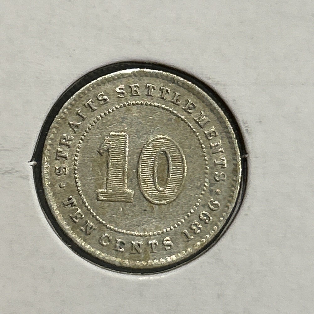 1896 Straits Settlements 10 Cent Victoria