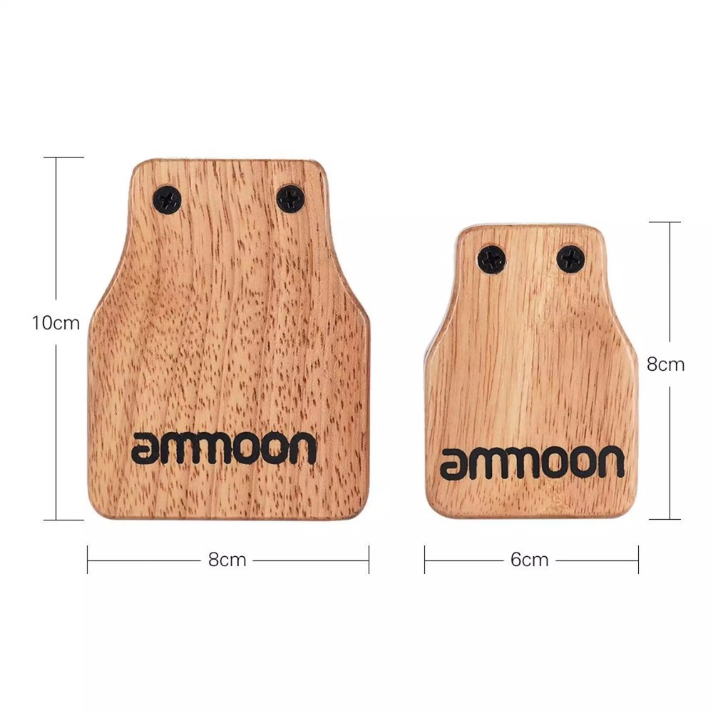 Large & Medium 2pcs Cajon Box Drum Accessory Castanets F9N6