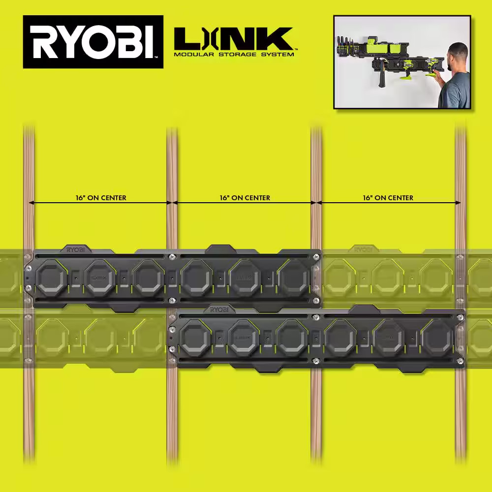 RYOBI LINK Wall Rails (2-Pack)