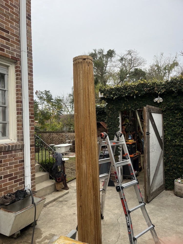 Antique Cypress Column 9ft