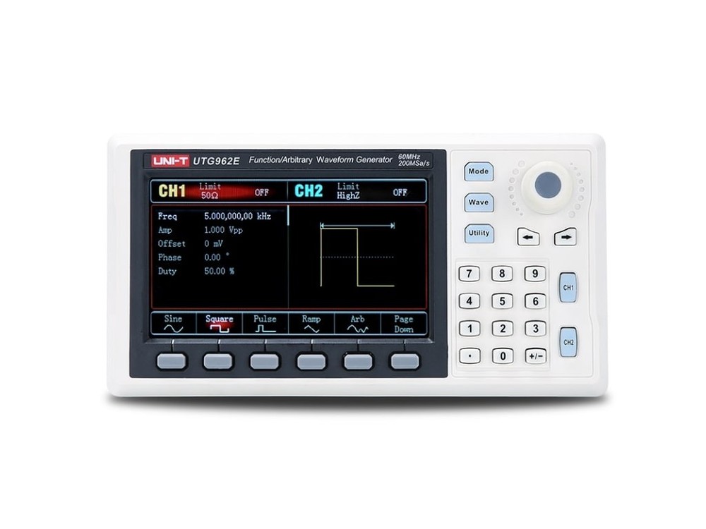 UNI-T UTG962E - Handheld Function/Arbitrary Waveform Generator (2 Channels / 60