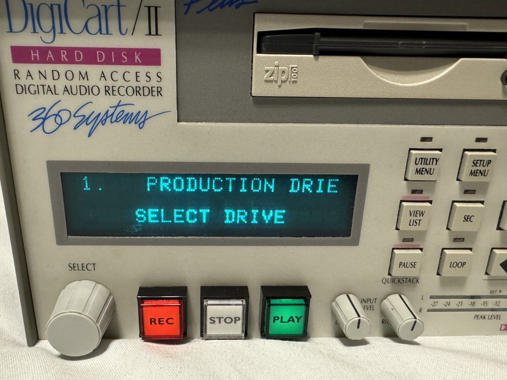 360 SYSTEM DIGICART/II DIGITAL AUDIO RECORDER COMPLETE
