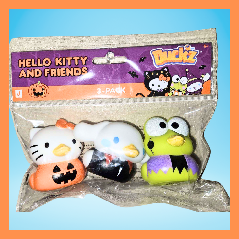 Hello Kitty Character Halloween Rubber Ducks 6 count Fun Toy
