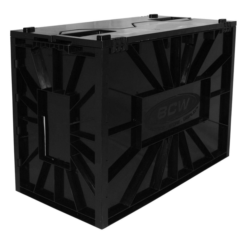 x2 BCW Short Comic Bins Long Term Plastic Storage Boxes Each Hold 150 Bagged BCW