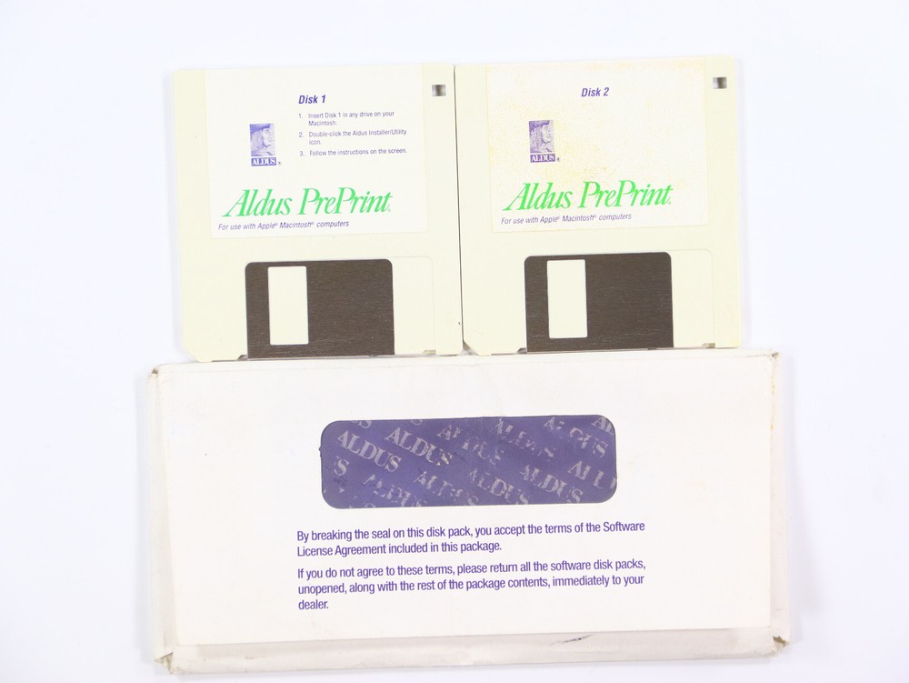 Aldus PrePrint Home Publisher Apple Macintosh Desktop Publishing Software