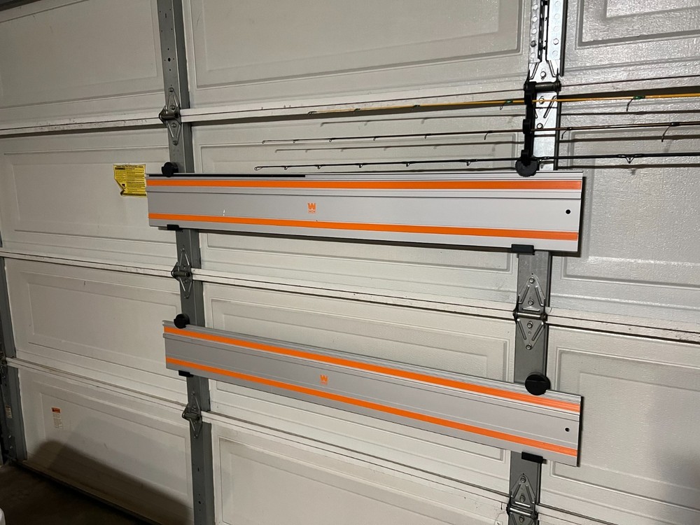Track Saw Guide Rail Wall Mounts (Pair) - Universal Storage Solution