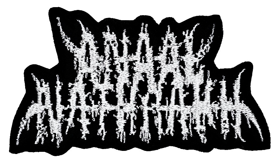 ANNAL NATHRAKH WHITE LOGO (shaped border) EMBROIDERED PATCH