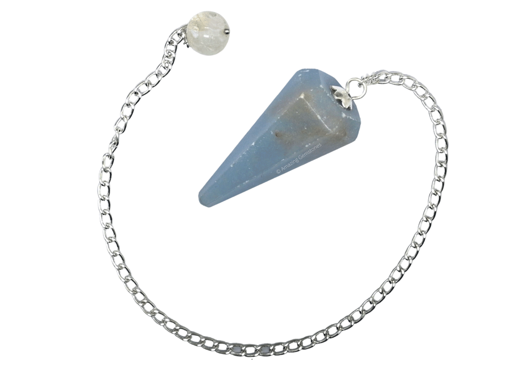 Angelite Dowsing Crystal Pendulum