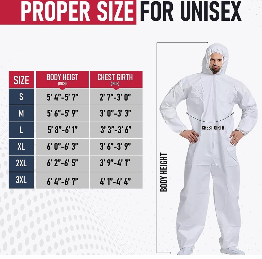 Disposable Isolation Coverall Size XL