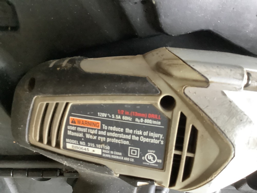 Craftsman 1/2" Drill Variable Speed/Reversible Model 315.101150