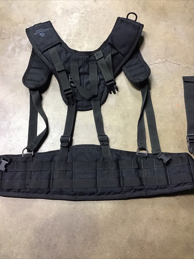 Wolfpack Gear Wildland Firefighter Web Gear Harness WEB-HR-1100-BK EUC