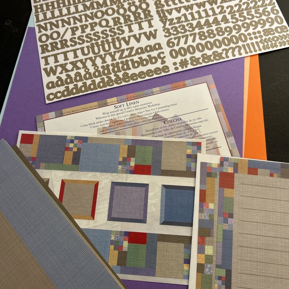 Scrapbooking Paper Stickers Quilting