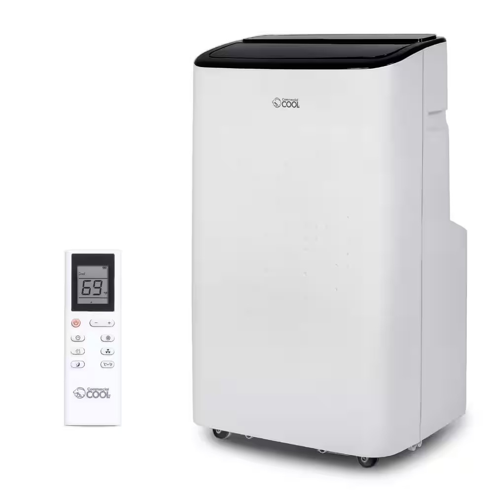 8,100 (DOE) BTU Portable Air Conditioner Cools 550 Sq. Ft. in White