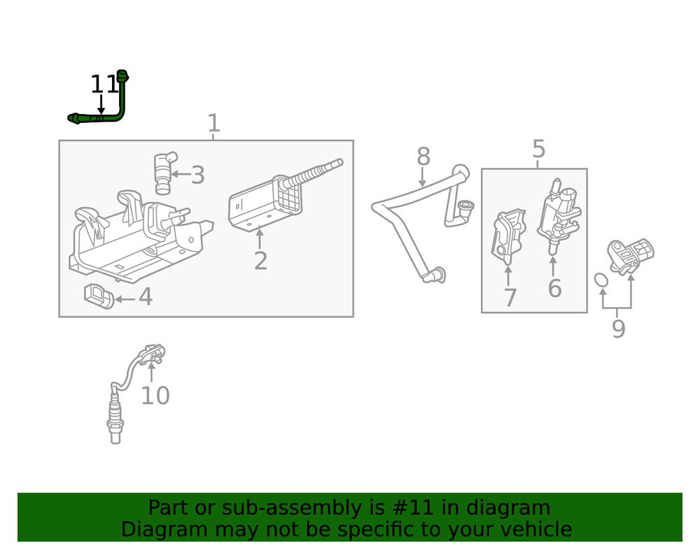 Genuine GM Heated Oxygen Sensor 12639692