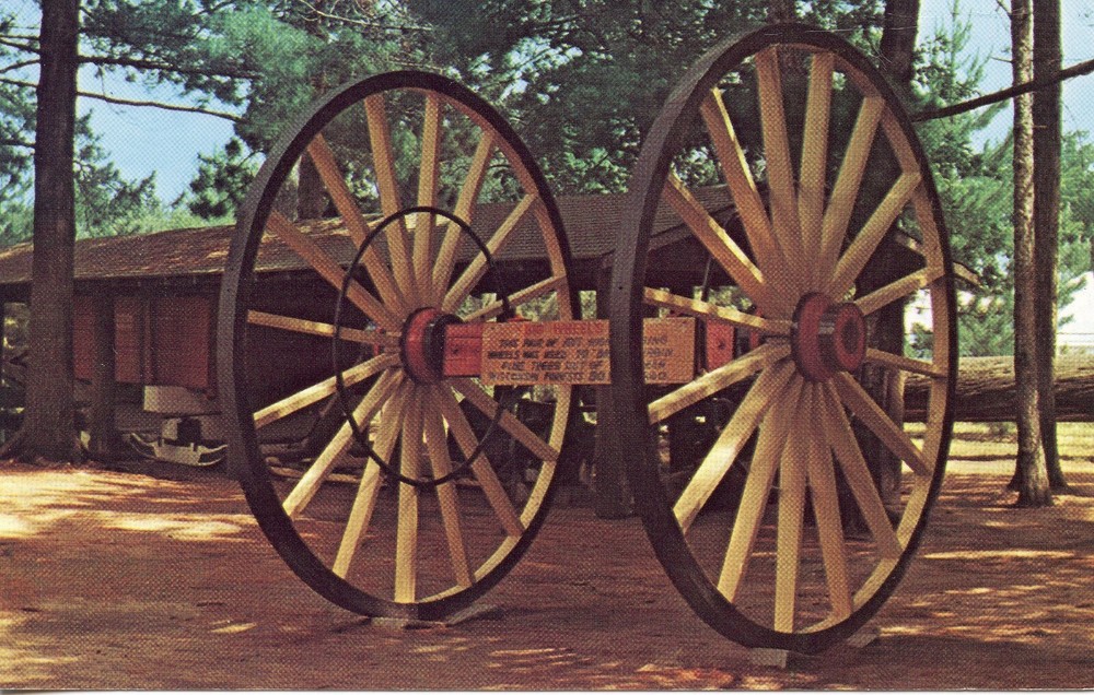 BIG WHEELS - LOGGING MUSEUM, WI - PC936