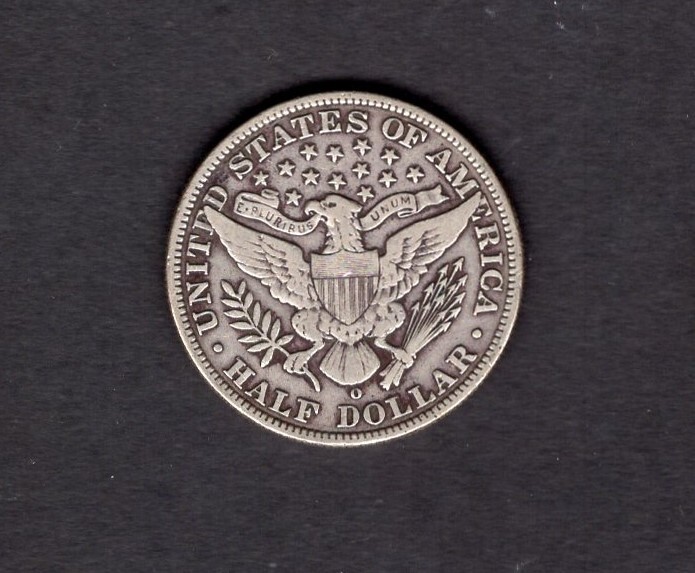 1908-O BARBER HALF DOLLAR-NICE VF