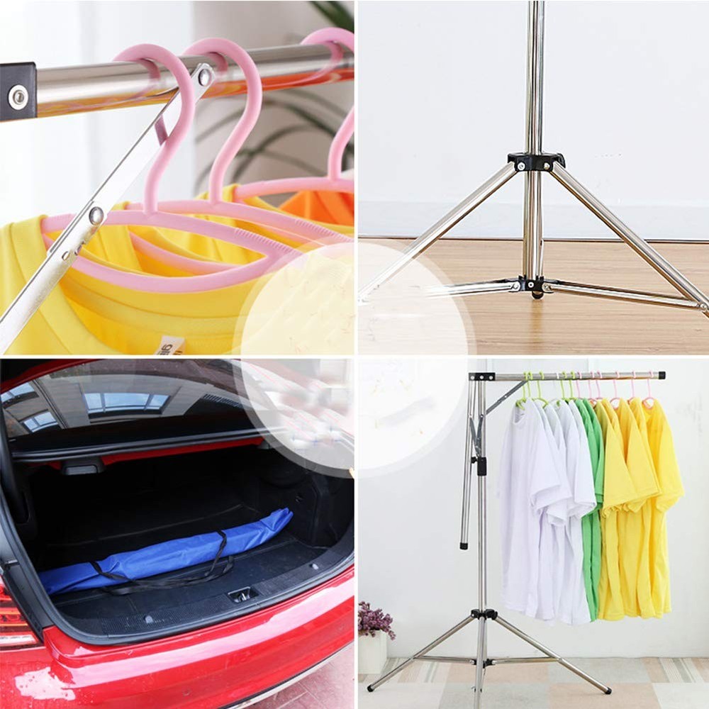 Collapsible Clothes Rack Foldable Portable Space Saving Clothes Drying Rack H...