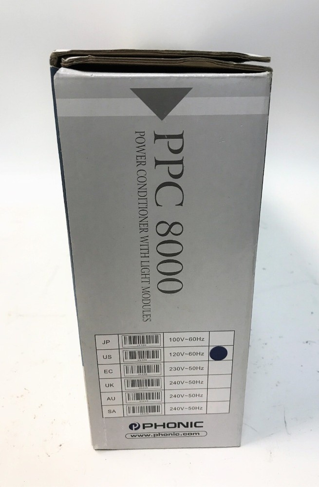PHONIC PPC8000 POWER CONDITIONER AND LIGHT MODULE