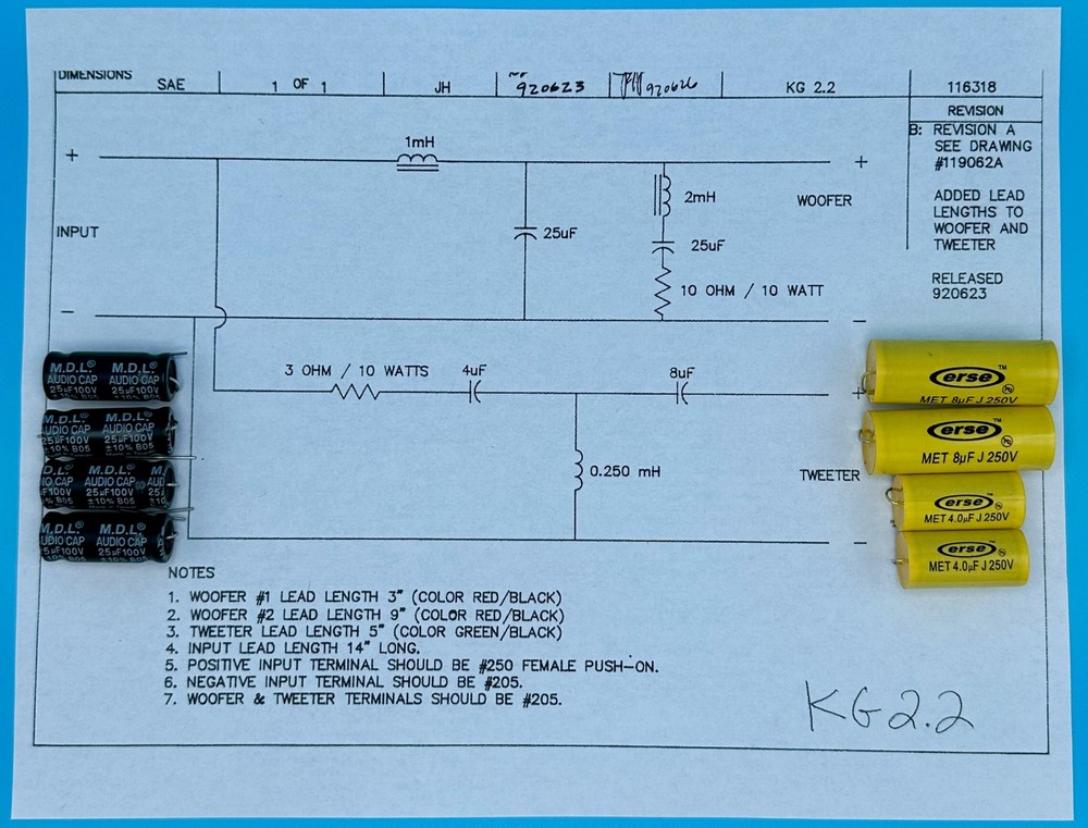Type KG2.2 Rebuild Kit Copper Edition (2 Speakers) - FREE US Shipping!