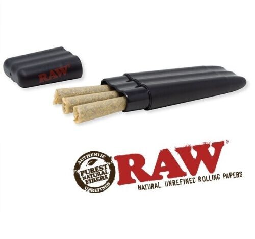 RAW Classic King Size Pre-Rolled Cones 500 Pack & Three Tree Case & Cone Tube