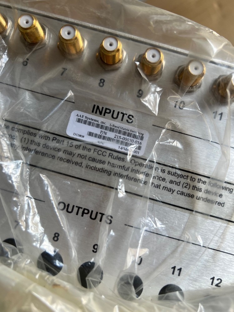 Quintech Electronics SFM 2150 Modular L-Band RF Matrix Switching System